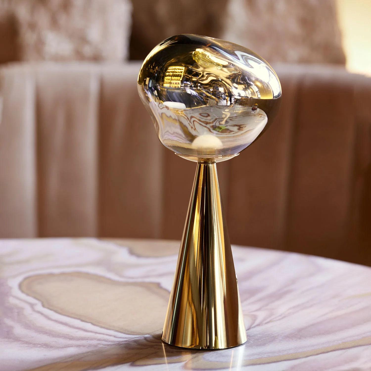 tom dixon | melt portable lamp | gold - LC - Image 5