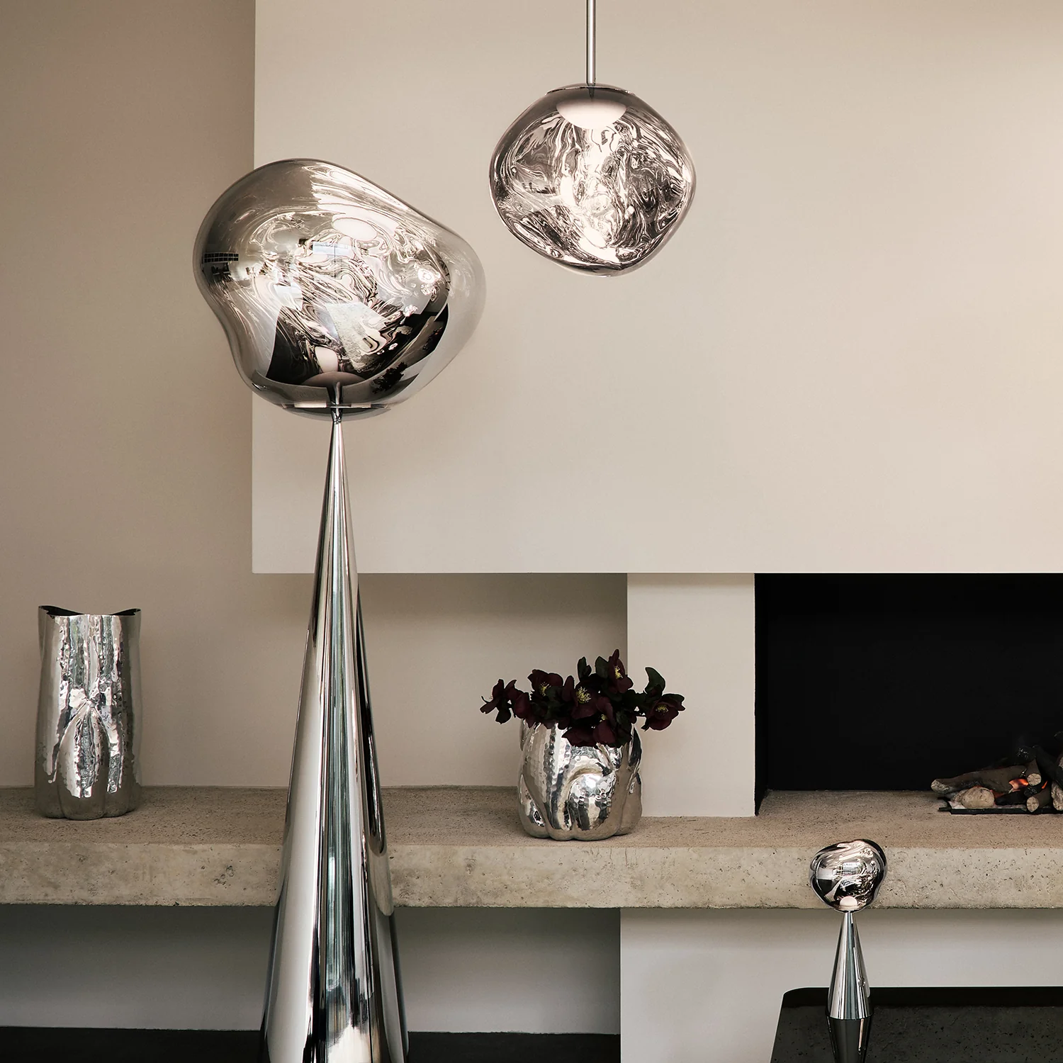 tom dixon | melt portable lamp | silver - LC - Image 6