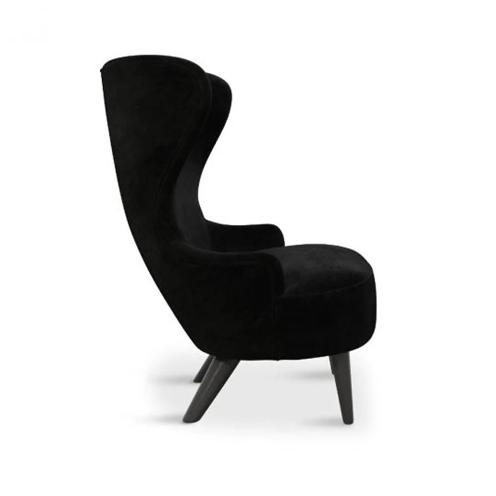 tom dixon | wingback micro chair | kvadrat gentle 2 | black 0193 - LC - Image 3