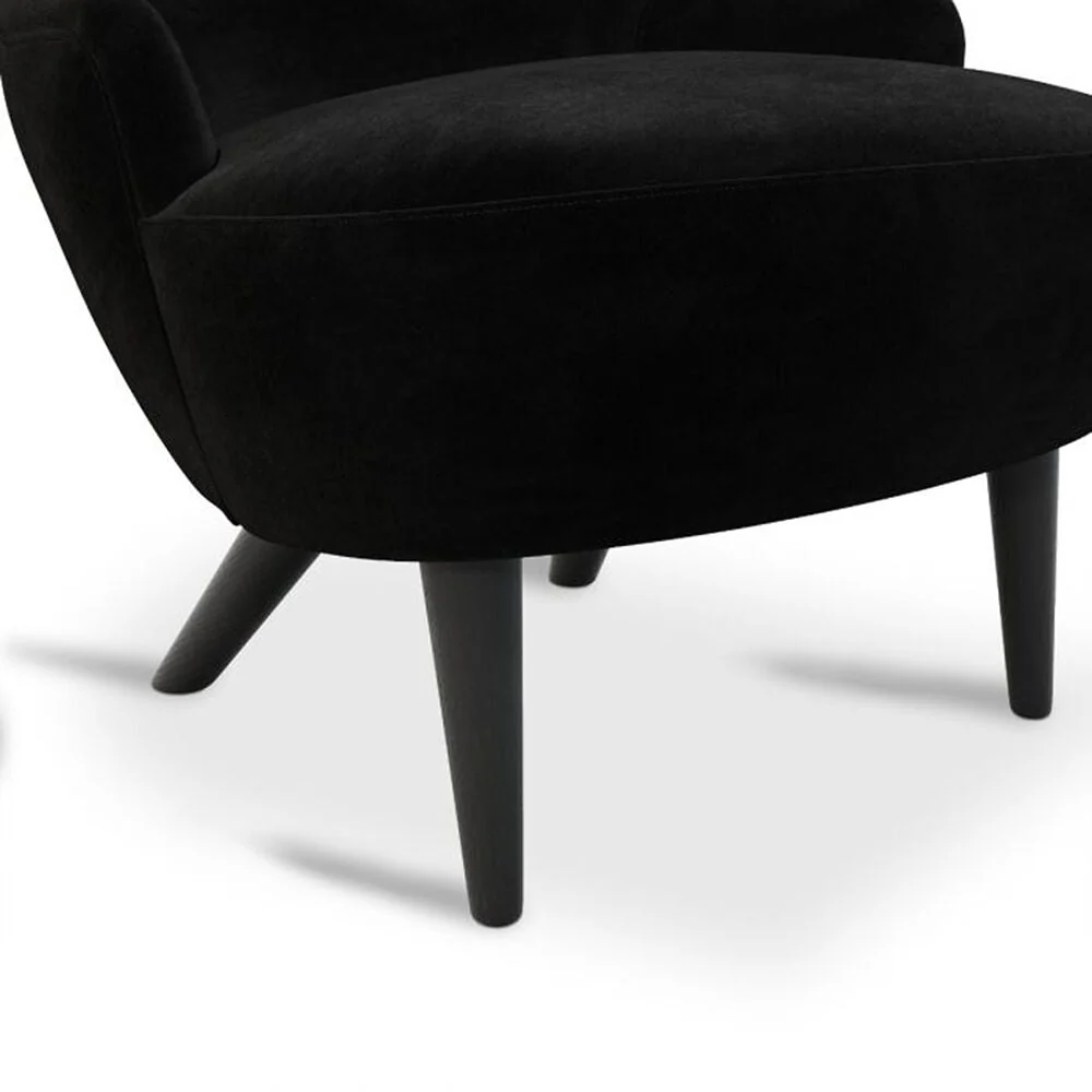 tom dixon | wingback micro chair | kvadrat gentle 2 | black 0193 - LC - Image 6