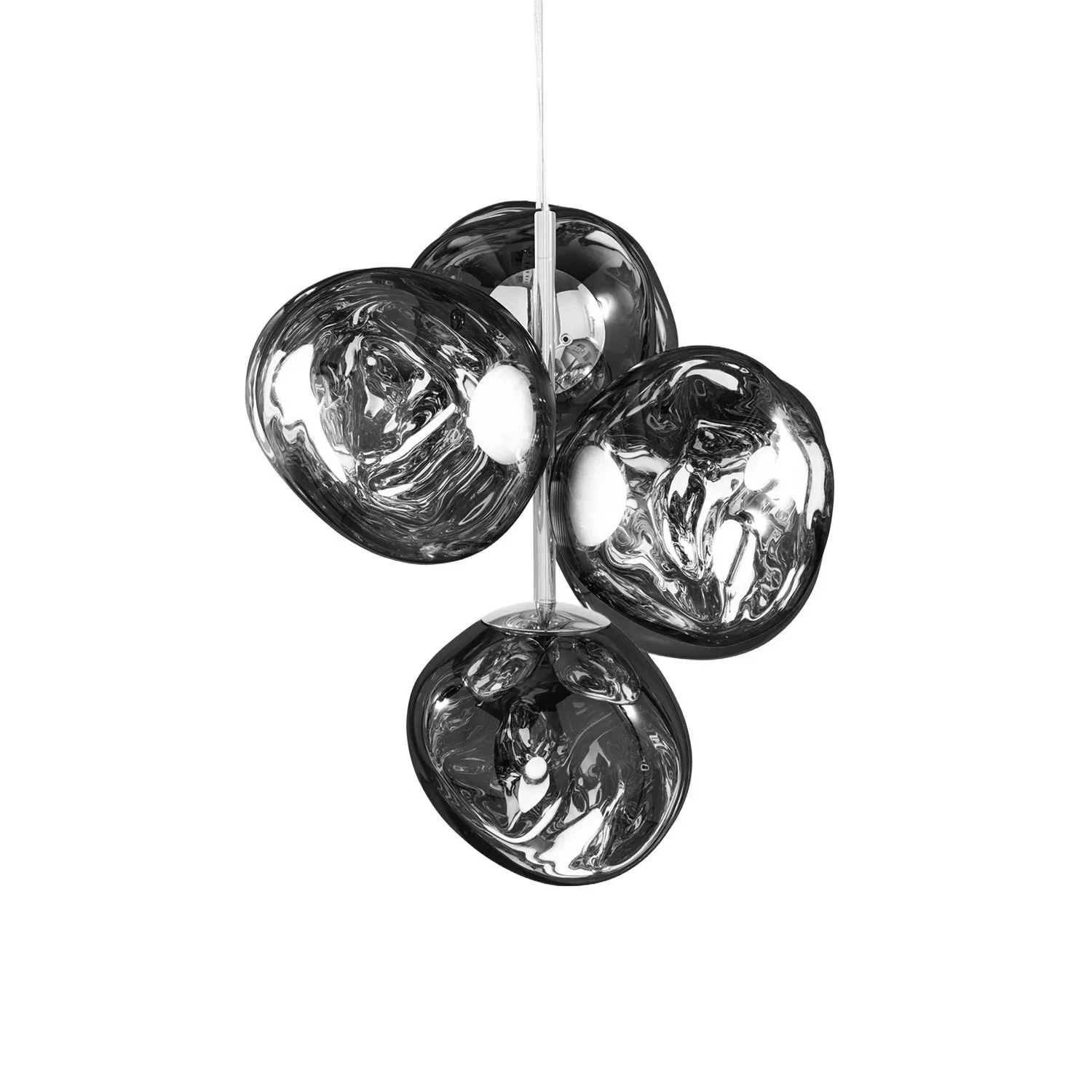 tom dixon | complete mini chrome chandelier | silver - LC