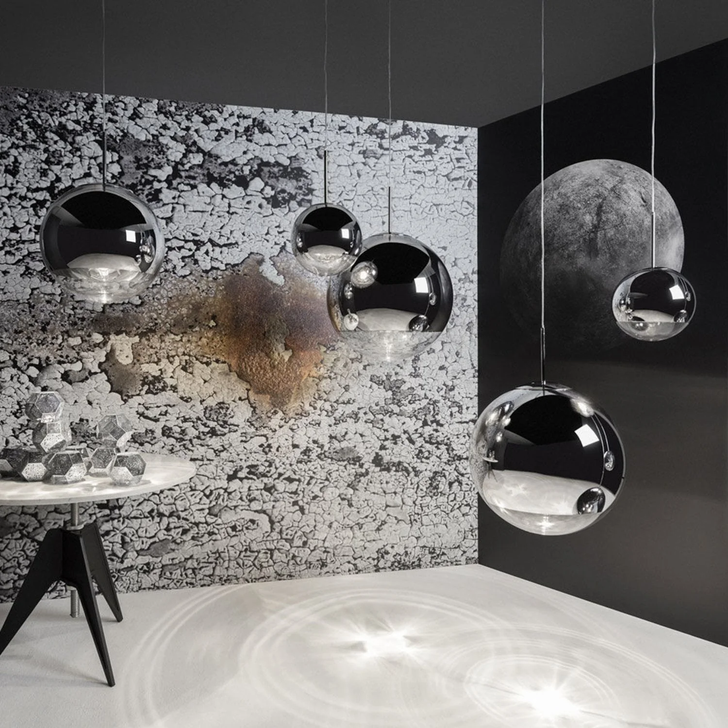 tom dixon | mirror ball pendant light | silver 50cm - V1 - EX DISPLAY - Image 6