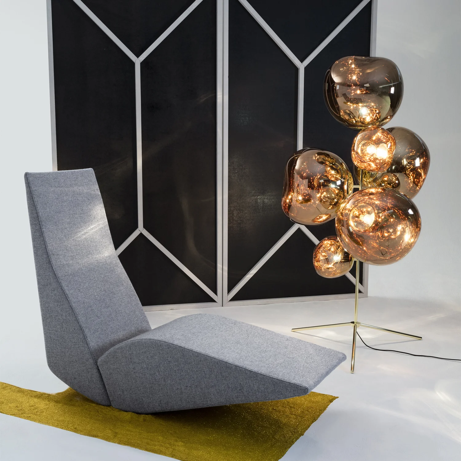 tom dixon | standing floor chandelier | gold + gold - LC - Image 14