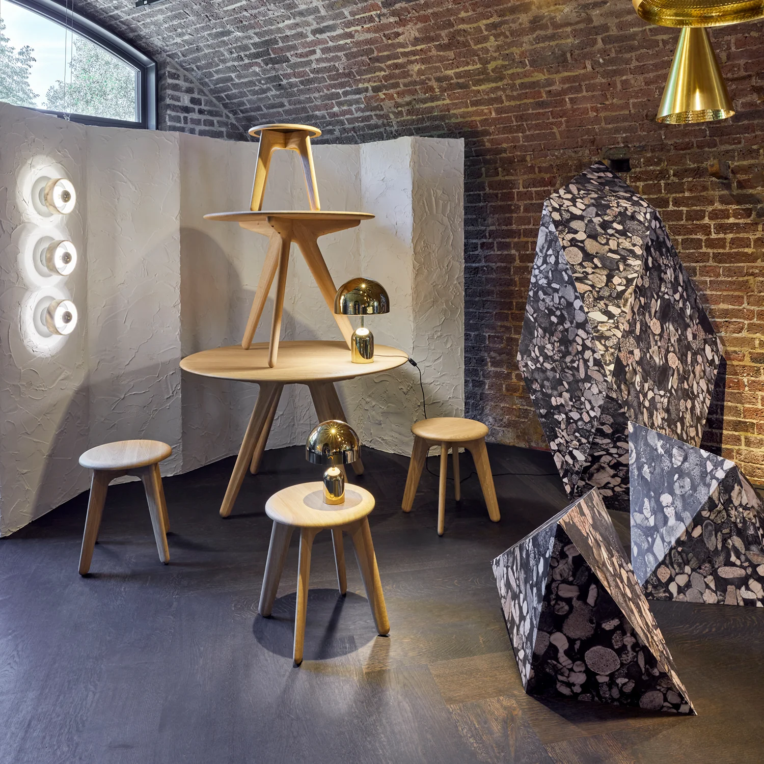 tom dixon | slab table round | natural oak 120cm - LC - Image 7