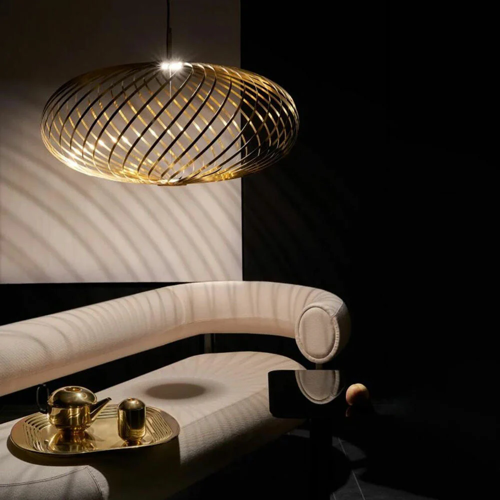 tom dixon | spring pendant light | brass medium - LC - Image 14