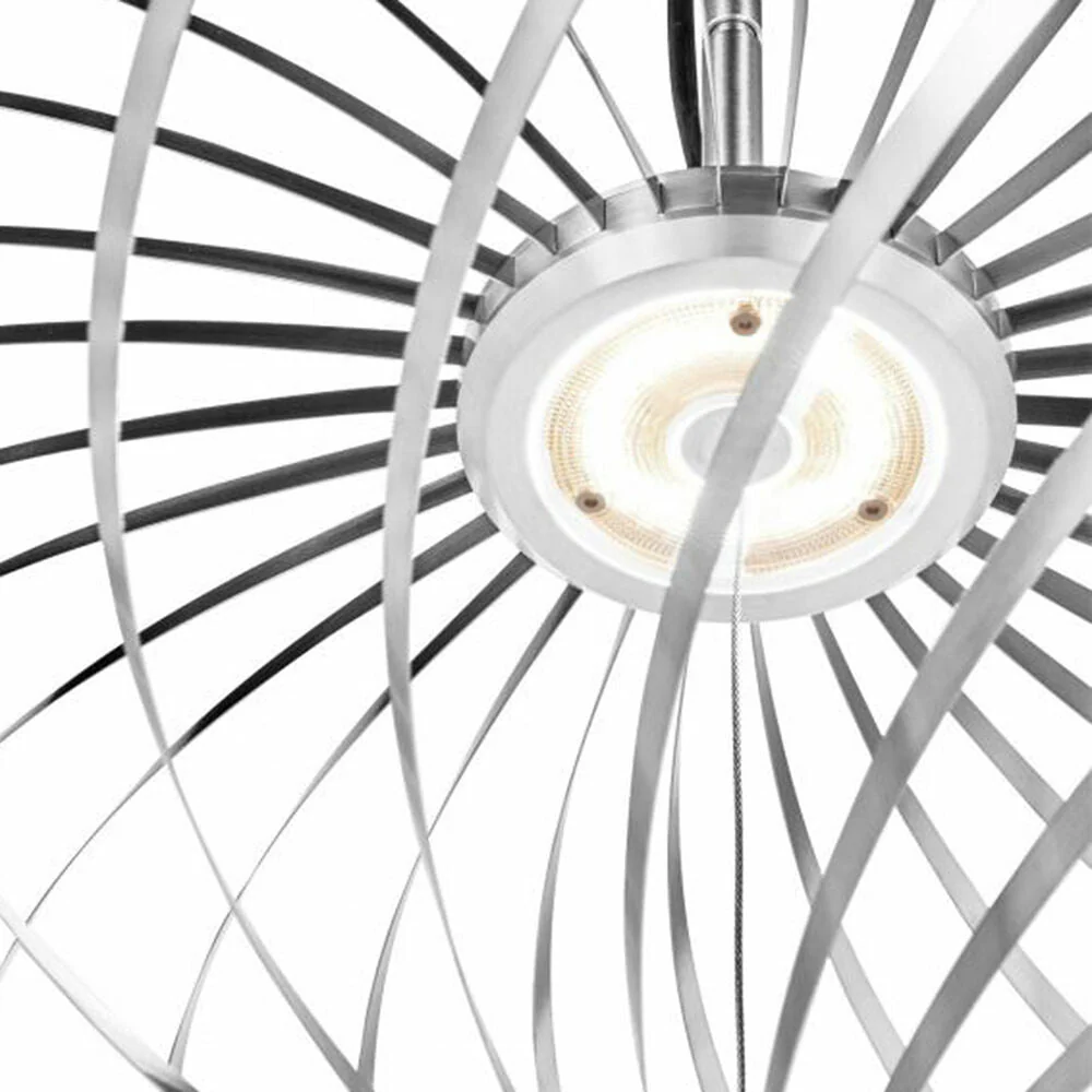 tom dixon | spring pendant light | silver medium - EX DISPLAY - Image 8