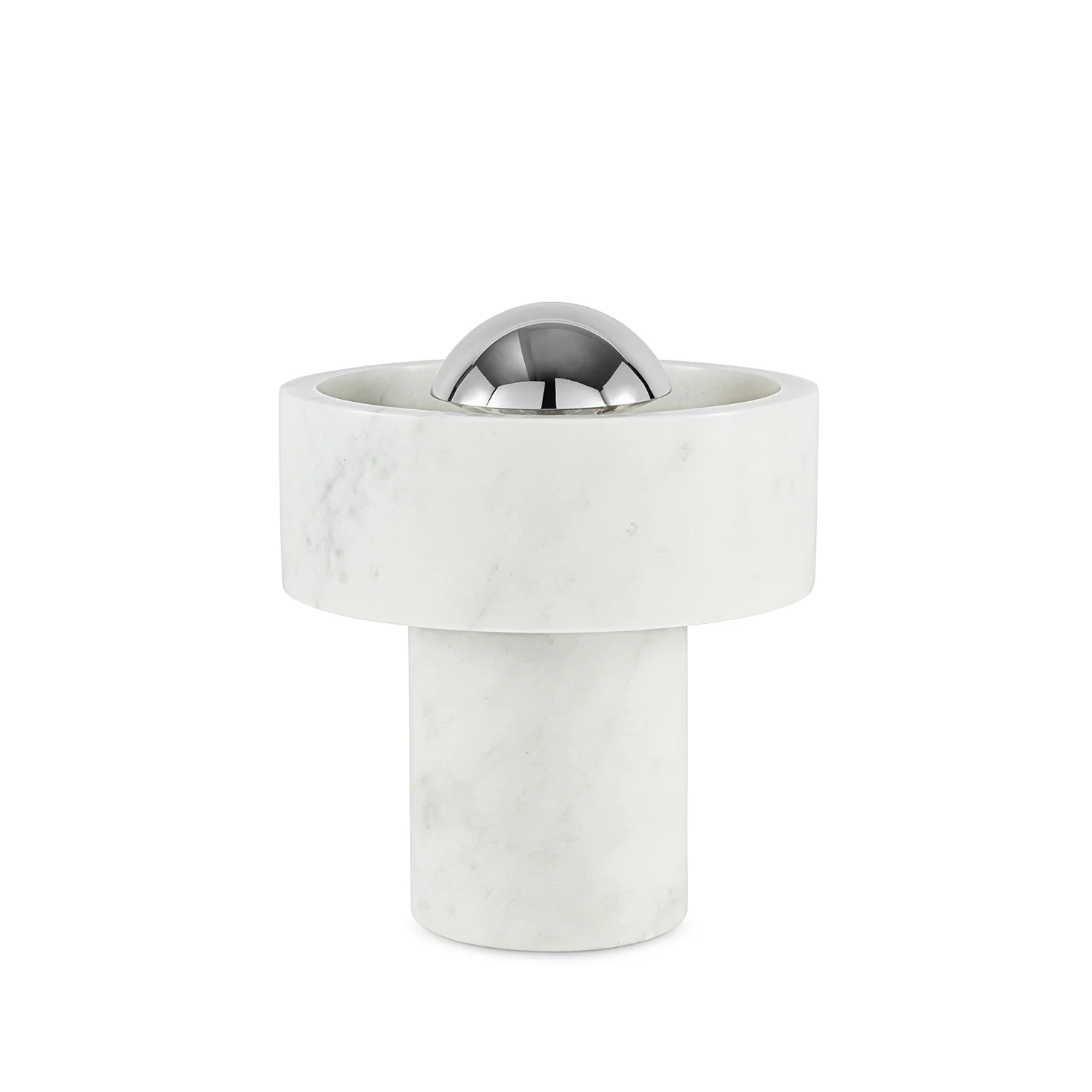 tom dixon | stone portable lamp | silver - LC