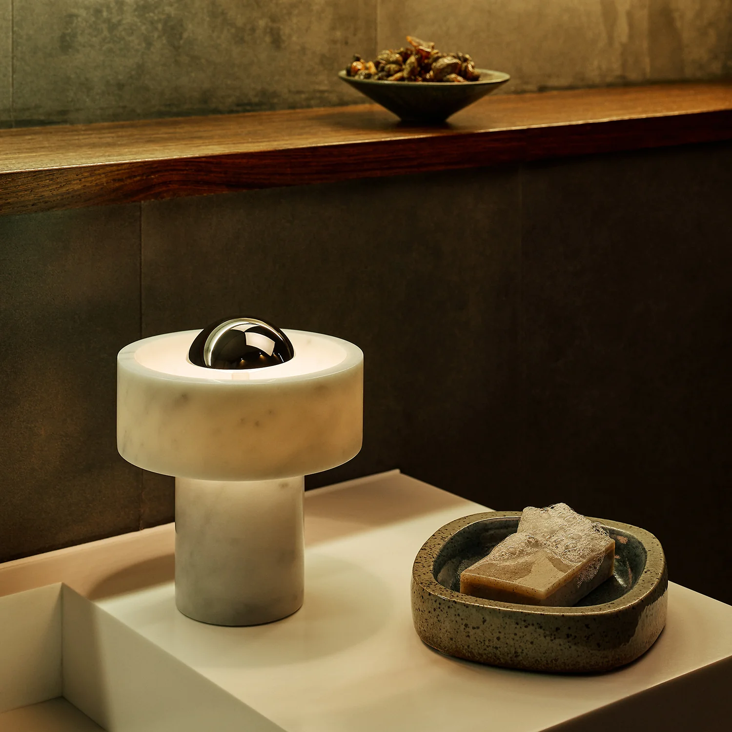 tom dixon | stone portable lamp | silver - LC - Image 7