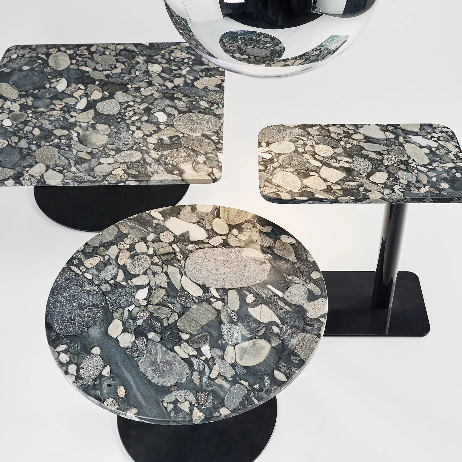 tom dixon | stone table rectangle | pebble marble - LC - Image 5