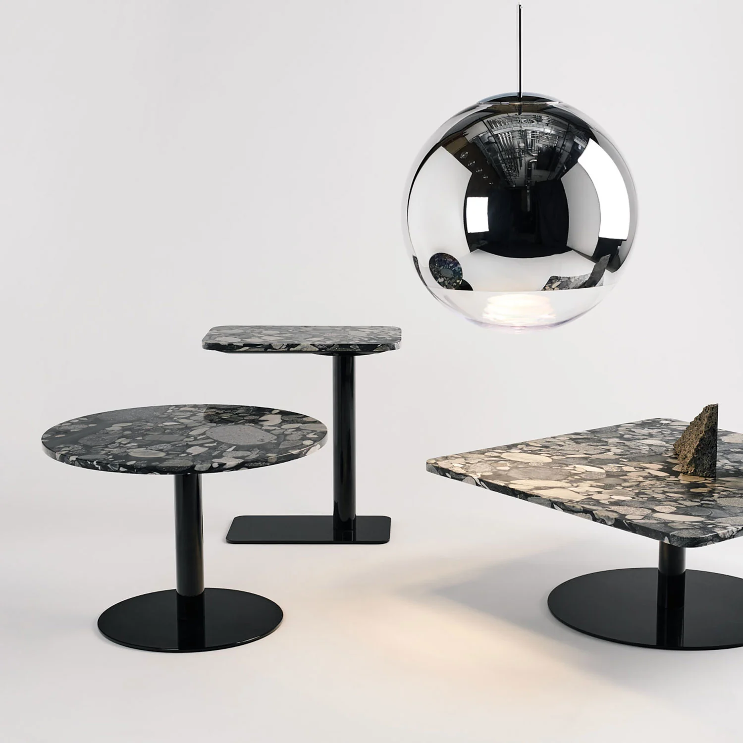 tom dixon | stone table rectangle | pebble marble - LC - Image 6