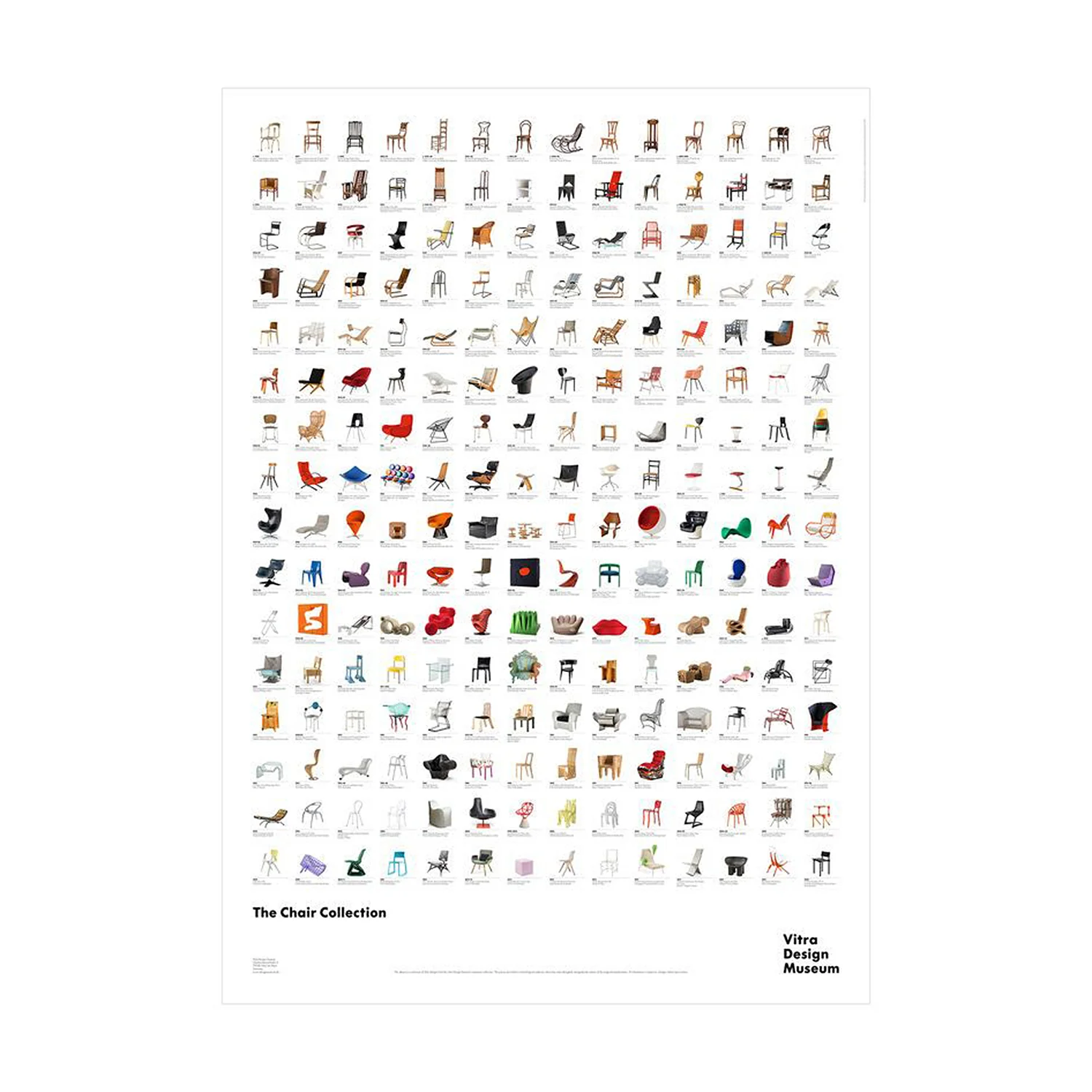 vitra | design museum chair collection poster