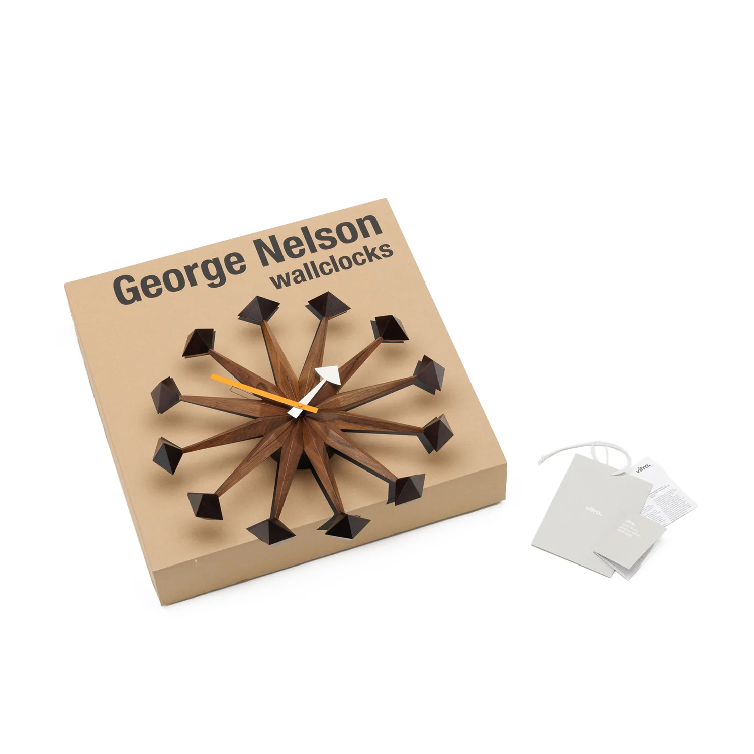 vitra | george nelson polygon clock | walnut - Image 4