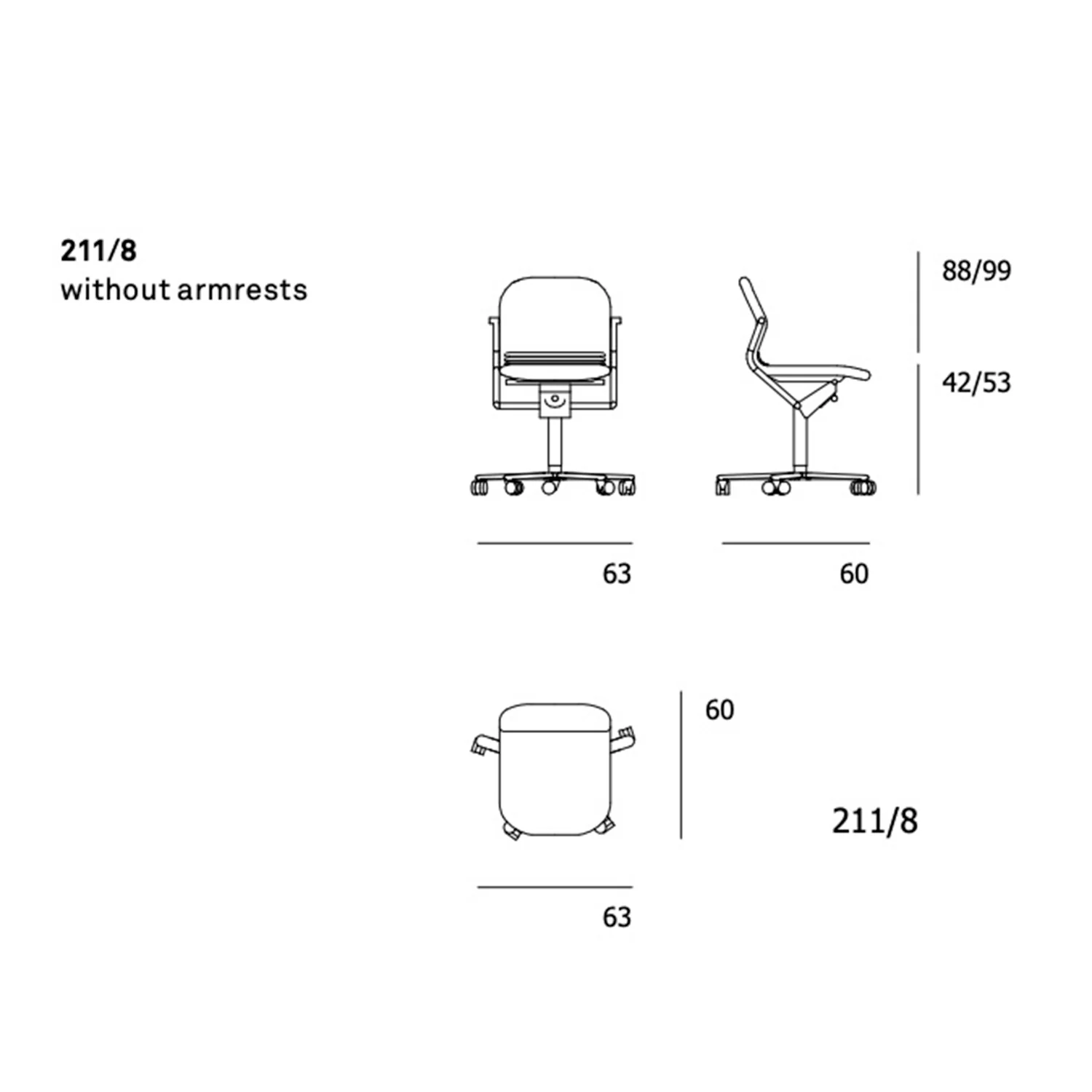 wilkhahn | FS 211/8 task chair | 5-star base + carpet castors | casa leather - Image 11