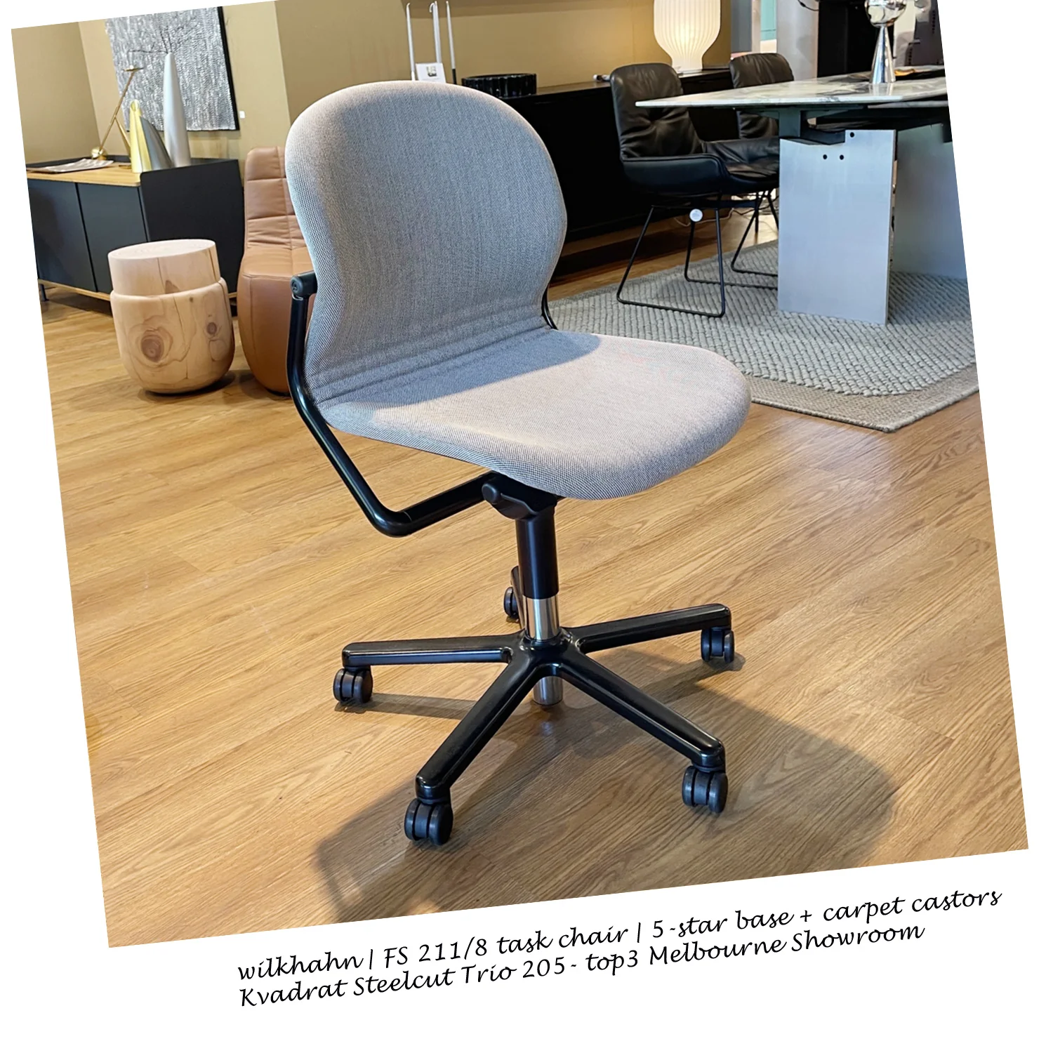 wilkhahn | FS 211/8 task chair | 5-star base + carpet castors | steelcut trio - Image 6