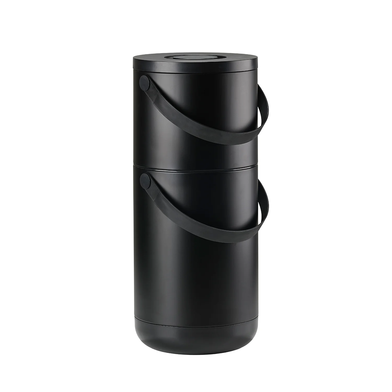 zone denmark | circular waste bin set | black - LC
