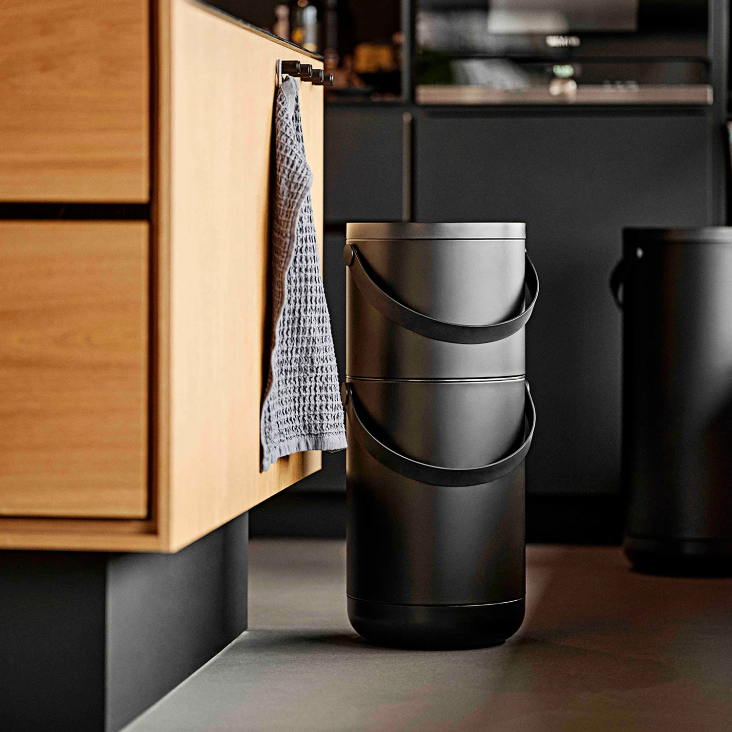 zone denmark | circular waste bin set | black - LC - Image 2