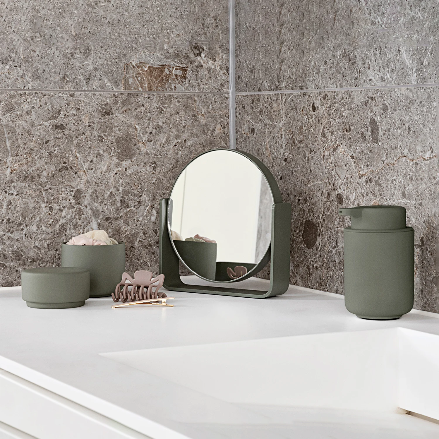 zone denmark | ume jar with lid | olive green - Image 4
