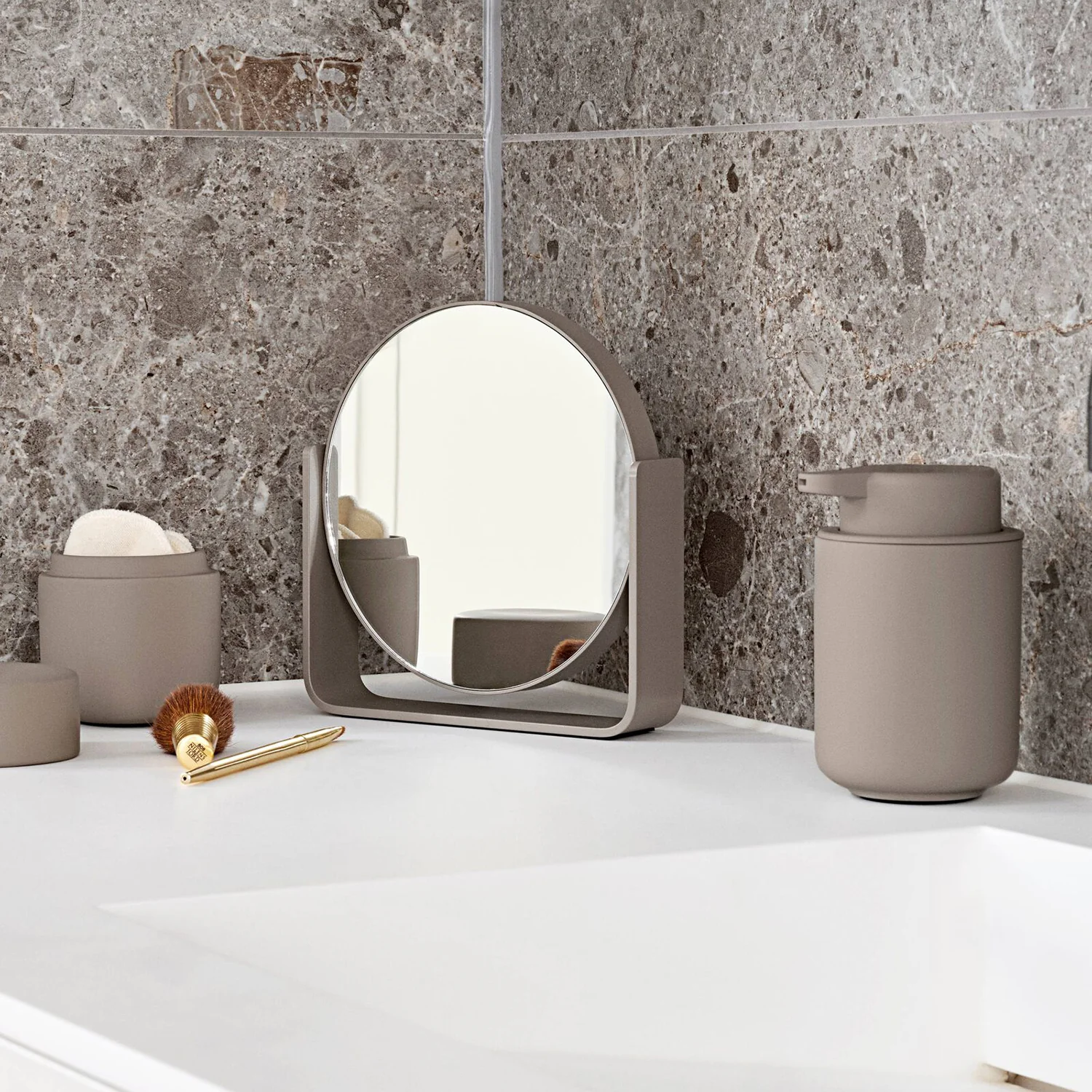 zone denmark | ume table mirror | taupe - Image 2